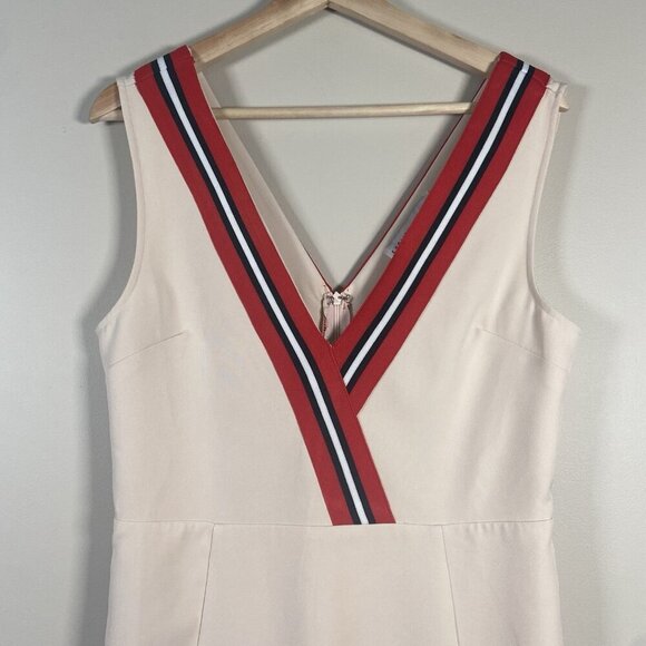 English Factory Varsity Sleeveless Stripe Dress Size M Sporty Athleisure Tennis - Picture 3 of 13
